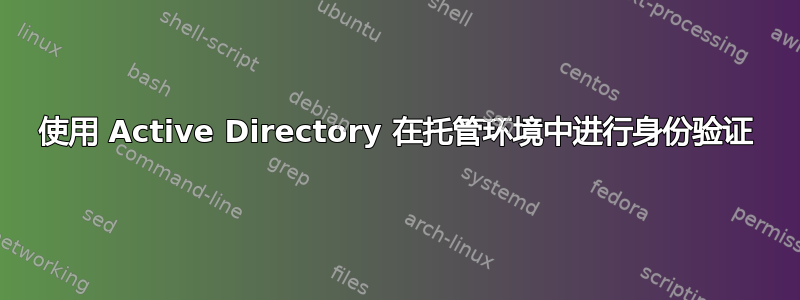 使用 Active Directory 在托管环境中进行身份验证