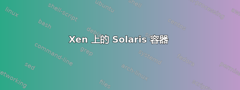 Xen 上的 Solaris 容器