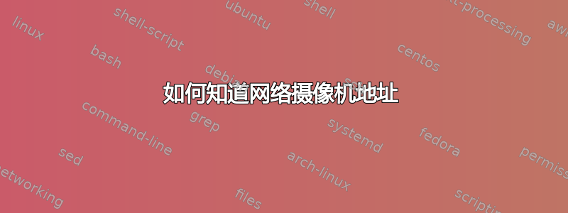 如何知道网络摄像机地址