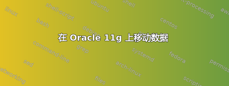 在 Oracle 11g 上移动数据