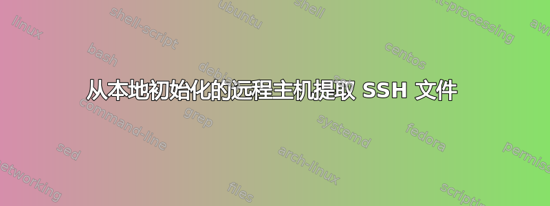 从本地初始化的远程主机提取 SSH 文件