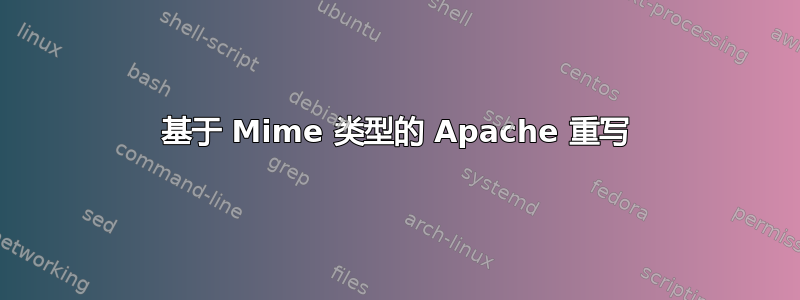 基于 Mime 类型的 Apache 重写