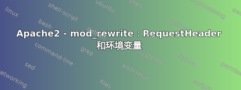 Apache2 - mod_rewrite：RequestHeader 和环境变量