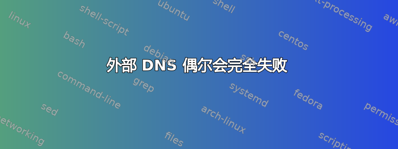 外部 DNS 偶尔会完全失败