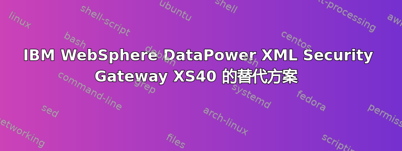 IBM WebSphere DataPower XML Security Gateway XS40 的替代方案 