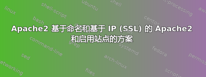 Apache2 基于命名和基于 IP (SSL) 的 Apache2 和启用站点的方案