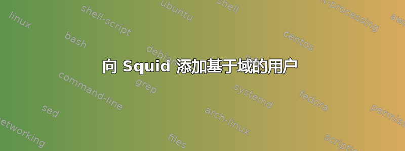 向 Squid 添加基于域的用户