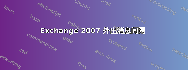 Exchange 2007 外出消息间隔