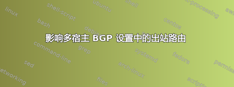 影响多宿主 BGP 设置中的出站路由