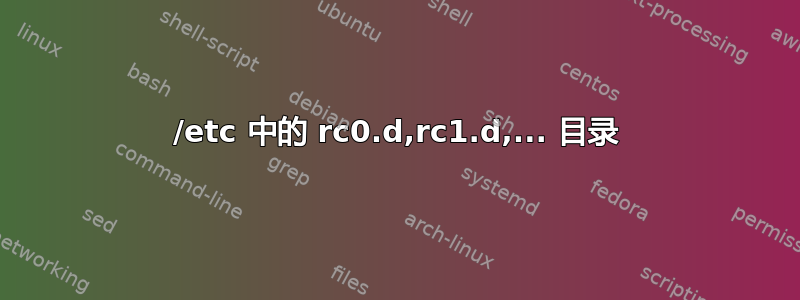 /etc 中的 rc0.d,rc1.d,... 目录