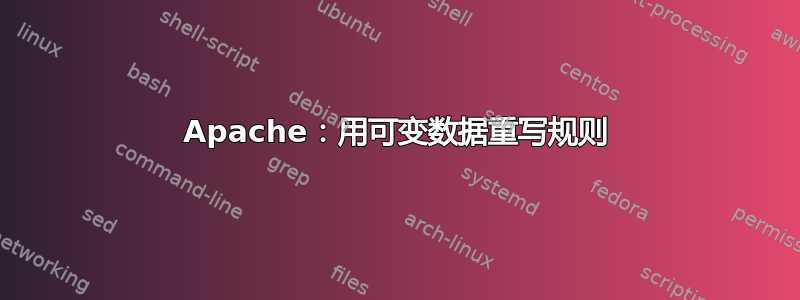 Apache：用可变数据重写规则