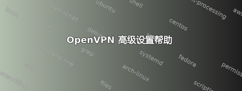 OpenVPN 高级设置帮助