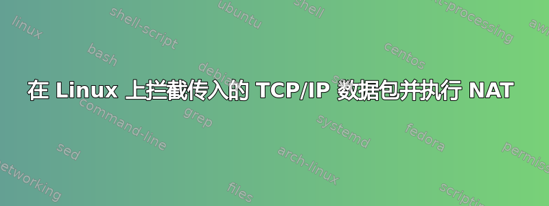 在 Linux 上拦截传入的 TCP/IP 数据包并执行 NAT