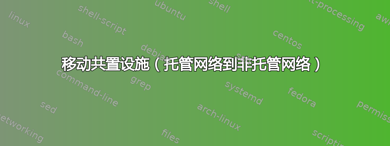 移动共置设施（托管网络到非托管网络）