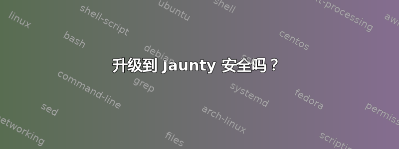 升级到 Jaunty 安全吗？