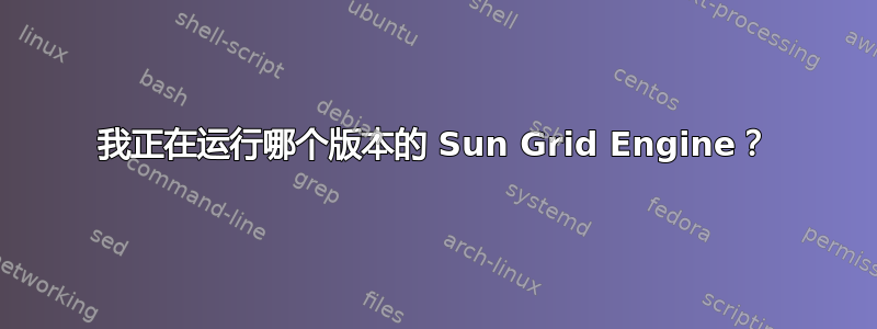 我正在运行哪个版本的 Sun Grid Engine？