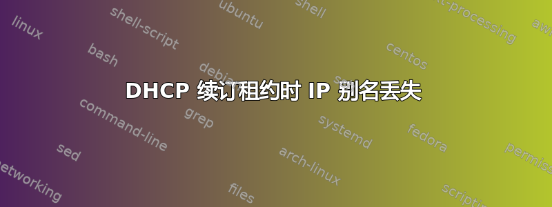 DHCP 续订租约时 IP 别名丢失