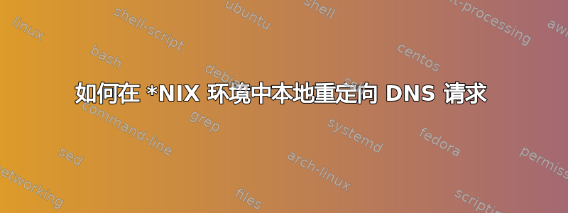 如何在 *NIX 环境中本地重定向 DNS 请求