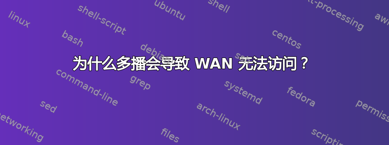 为什么多播会导致 WAN 无法访问？