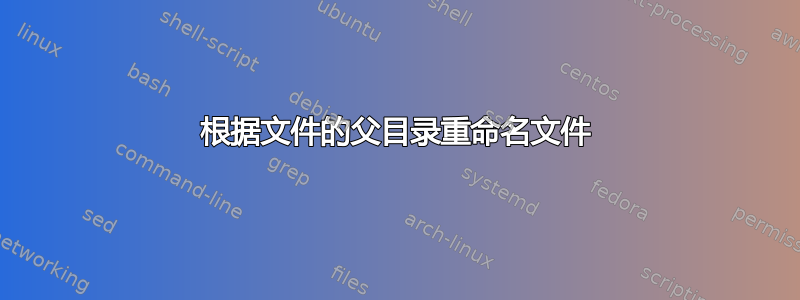 根据文件的父目录重命名文件