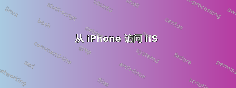 从 iPhone 访问 IIS