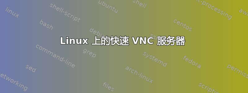 Linux 上的快速 VNC 服务器