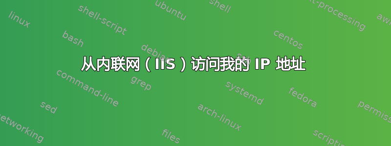 从内联网（IIS）访问我的 IP 地址