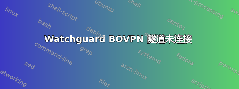 Watchguard BOVPN 隧道未连接