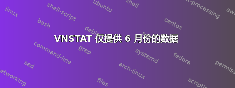 VNSTAT 仅提供 6 月份的数据