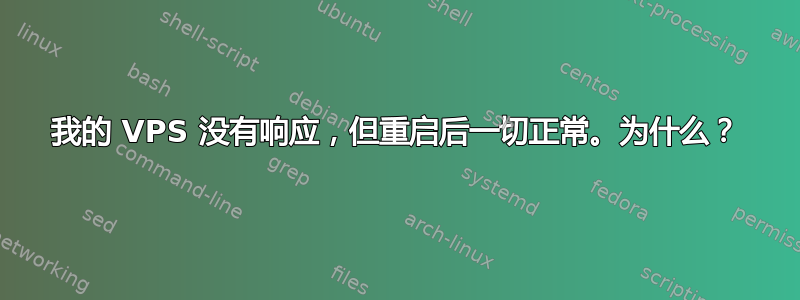 我的 VPS 没有响应，但重启后一切正常。为什么？