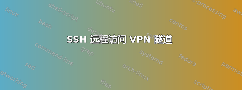 SSH 远程访问 VPN 隧道