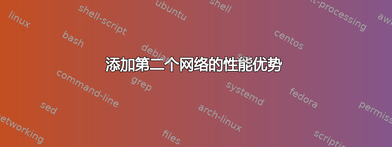 添加第二个网络的性能优势