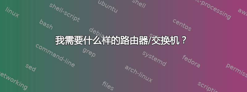 我需要什么样的路由器/交换机？