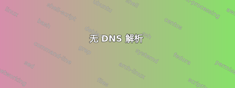 无 DNS 解析