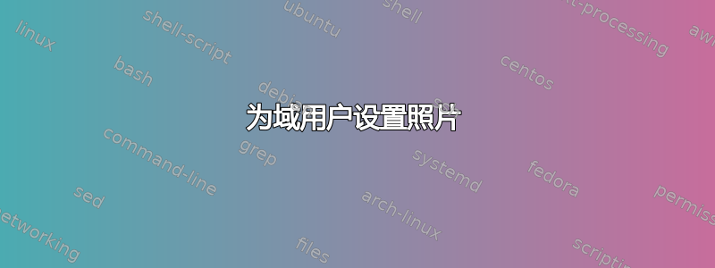 为域用户设置照片