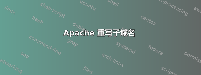 Apache 重写子域名