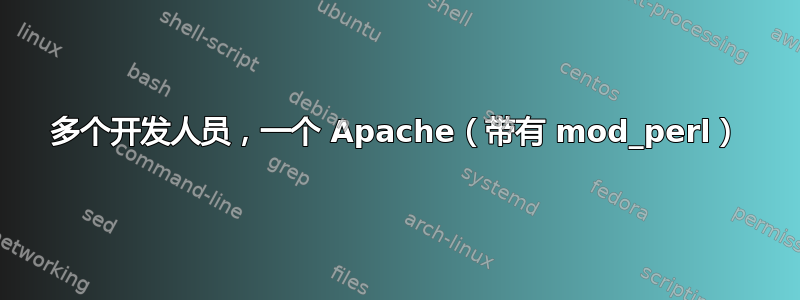 多个开发人员，一个 Apache（带有 mod_perl）