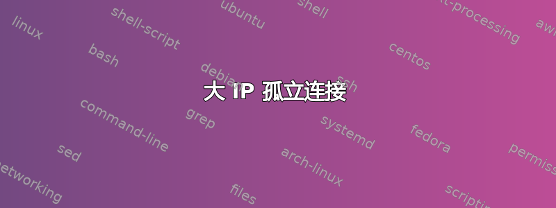 大 IP 孤立连接