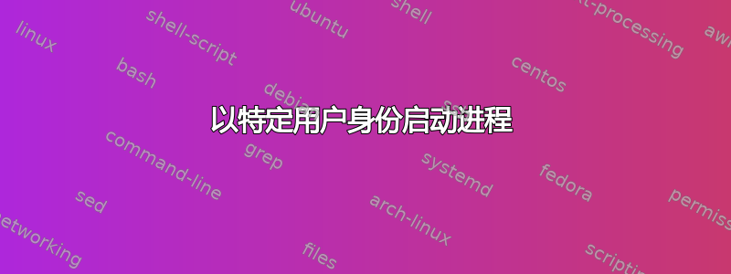 以特定用户身份启动进程