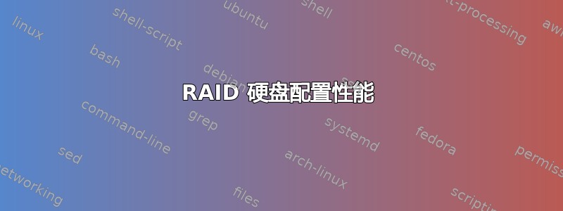 RAID 硬盘配置性能