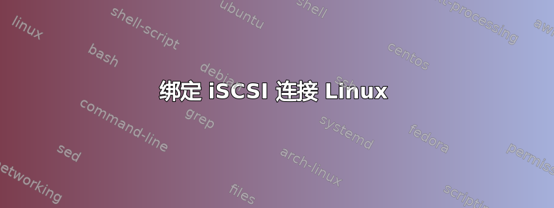 绑定 iSCSI 连接 Linux