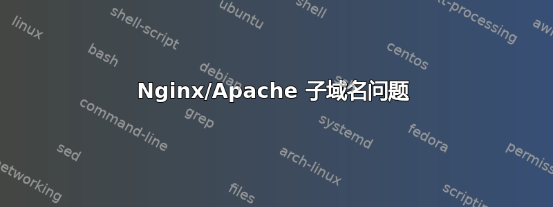 Nginx/Apache 子域名问题