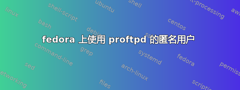 fedora 上使用 proftpd 的匿名用户