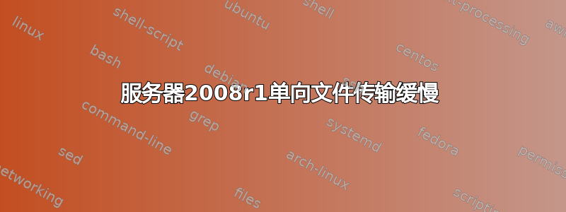 服务器2008r1单向文件传输缓慢