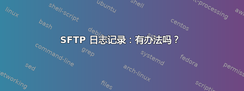 SFTP 日志记录：有办法吗？