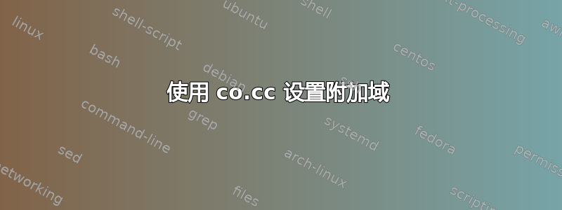 使用 co.cc 设置附加域