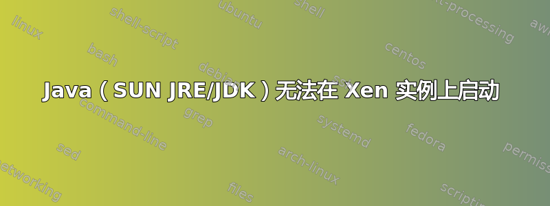 Java（SUN JRE/JDK）无法在 Xen 实例上启动