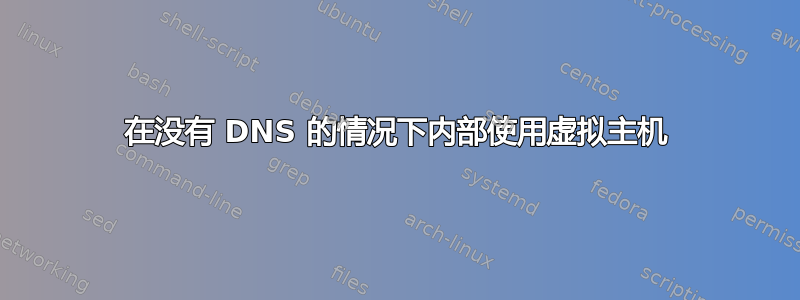 在没有 DNS 的情况下内部使用虚拟主机