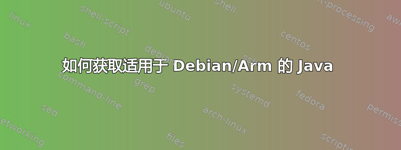 如何获取适用于 Debian/Arm 的 Java