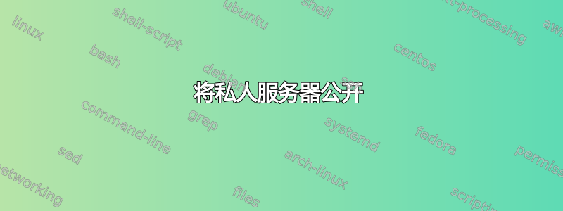 将私人服务器公开